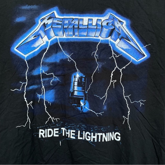 Metallica * Ride the Lightning * Black Graphic Tee XL - Picture 1 of 8